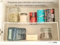 Premium Metal Kitchen Organizer Rack, Expandable Storage Shelf for Cabinets. 