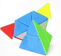Pyramid Cube 3x3 High Speed Stickerless Triangle Puzzle - Multicolour. 