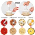 Food Chopper with 1.5L Powerful Manual Food Chopper Handheld Mini food Processor, Vegetables, Fruits, Onions Choppers, Dicers and Mincers 11. 