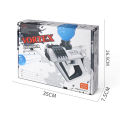 Vortex Launcher Automatic Electric Rechargeable Gel Blaster Toygun For Kids with 2500 Gel Balls - Assorted Color. 