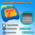 Quick Push Light Up Pop Game Fidget Toys for Adults and Kids | Puzzle Game Machine | Squeeze Poppet Sensory Push Pop Bubble Toy | Relief Party Favors Puzzle Game Fidget Console. 