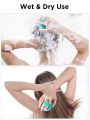 Hair Scalp Massager, Shampoo Brush with Soft Silicon Bristles waterproof Easy to Use for all hair type Green Color. 