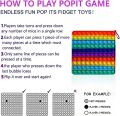 Big Size Square Push-popit 100 pops Popit For Kids - E10900. 