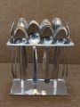 28 pcs stainless steel spoon fork knife stand high quality spoon stand cutlery stand. 