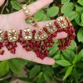 beautiful bridal handmade jewellery set, kundan jewellery. 