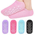High Quality 2 Pair Reusable Silicone Spa Gel Socks for Dry Feet and Cracked Heel Treatment | Moisturizing, Hydrating, Softening, and Skin-Smoothing Foot Care Socks | Comfortable Self-Care Socks for Overnight Foot Therapy and Home Spa Use. 