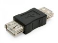 USB 2.0 A Socket Female To Female Adapter Joiner Coupler Black. 