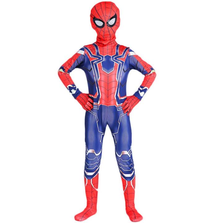 Spider-Man Cosplay Costume Kids Boy Spiderman Superhero Suit Cosplay