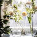 IKEA PADRAG Clear Glass Vase, 17 cm, Modern Tabletop Decoration, Washable. 