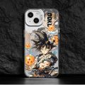 Original Dragon Ball Goku Cartoon Phone Case for Iphone 14 13 11 12 15 Pro Max XR XS 7 8 Plus Boy Silicone Anti-fall Cover Color. 