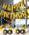 set of 62 Pc silver Birthday Decoration Kit– Silver and White Balloons Combo with Birthday Banner, Arc, Glue Dot for girls Kids Baby Birthday Decoration Items white with purple combination..whit golden combination| Birthday Decoration Combo . 