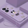 Xiaomi Redmi 13 redmi13 12 Casing Mickey Family Mobile Case Cute Mouse Silicon Liquid Rubber Cover. 