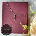 Unique Korean style Music Pendant A very Charming sterling silver with a zircon for Ladies and Girls Stainless Steel Silver Color Music Pendant Necklace Holding Crystal Diamond For Women and Girls  Gift Jewelry For Her And your Loved Ones. 