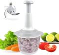 Stainless Steel Plastic Manual Speedy Hand Press Food Chopper Food Chopper. 