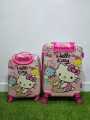 18 and 20 inch Character travel suitcase with wheels Cartoon Travel bags for children rolling luggage carry on cabin trolley Hello Kitty travelling Kids trolley,kids luggage bags for travel,kids luggage trolley bags. 