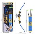 Big Size 27 inches Archery Bow and Arrow Set with Laser for Kids. 