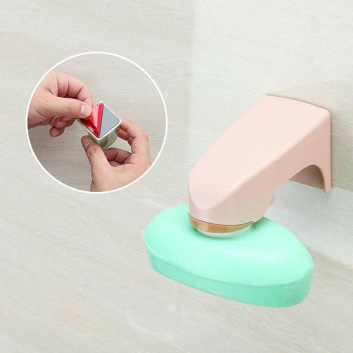 Magnetic Soap Dish Container Dispenser Wall Attachment Adhesion Soap Holder Kitchen Household Bathroom Gadgets Dropshipping
