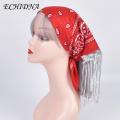 ECHIDNA Sequins Scarf Washable Sparkling Sequins Scarf Fringed Bandana. 