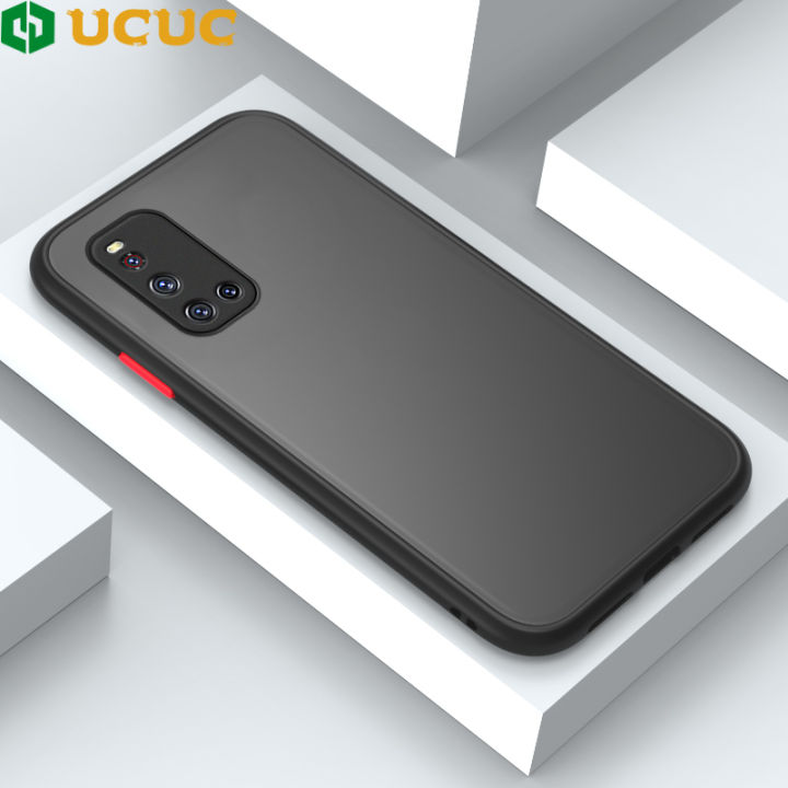 UCUC for Vivo V19 / V19G Back Cover Colour Frosted Transparent Hard Phone Case Thin Shockproof Full Cover Camera Protect Case