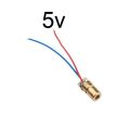 Laser Diode 650nm 6mm 3V/5V 5 Milli Watt Adjustable Laser Dot Module Red Copper Head Lase. 