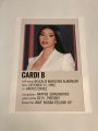 All Cardi B pop music singer aesthetic A4 size vinyl sticker poster. 
