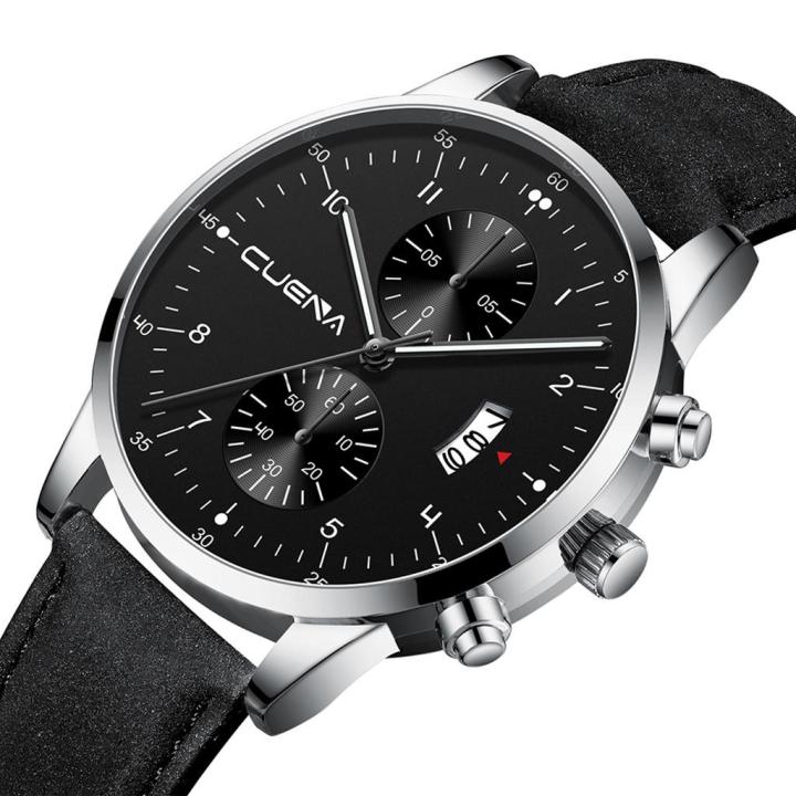 CUENA%20Men's%20Business%20Leath%20Belt%20Watch%20Three%20Eyes%20Six-Piece%20Calendar%20Quartz%20Watch%20-%20Image%204