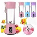 The Fashion Front Mini Portable USB Rechargeable Juicer Blender Mixer 6 Blades 380ml -Electric Blender Single Serve Mini Food Grade Water Bottle Portable Juicer Cup Smoothie Maker and Multipurpose Uses. 