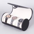 3 Slots Watch Storage Box Roll PU Leather Travel Watch Display Organizer. 