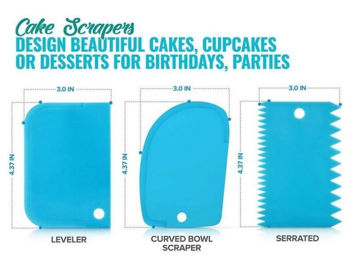 11%20Inch%20Rotating%20Cake%20Turntable%20with%203%20Cream%20Scrapers,%2012inch%20Steel%20Spatula,%20icing%20piping%20bags%20&%2012%20PCs%20Nozzle%20Set,%20Decorating%20Turn%20Table%20for%20Cake,%20Baking%20Deal%20and%20Baking%20Accessories%20-%20Image%203