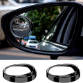 2 Piece Blind Spot Mirror, 2 Inch Round Hd Glass Convex Wide Angle Side Mirrors, Convex Mirrors for Any Car, Van, Suv and Truck (Black, 2 Pcs). 