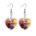 My Hero Academia Earrings Anime Figure Glass Poster Handmade Lovely Heart Earings Women Fans Gift Jewelry. 