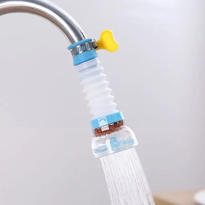 Kitchen accessories fan faucet tap shower | 360 rotatable water filter  | Silicone Flexible Water Tap Shower Head With Water Filter Sprink