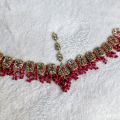 beautiful bridal handmade jewellery set, kundan jewellery. 