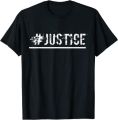Black T-Shirt For Men's With Justice Printed Of B.Jones Collection 2023. 