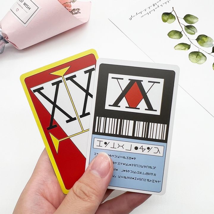 Anime Hunter X Hunter License Card Hisoka Kurapika Killua Zoldyck PVC Cards Collection Cosplay Prop Accessory