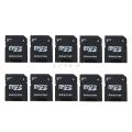 【All Of Me】10Pcs Micro SD TransFlash TF Memory Card Adapter Converter Black. 