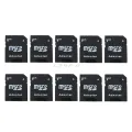【All Of Me】10Pcs Micro SD TransFlash TF Memory Card Adapter Converter Black. 