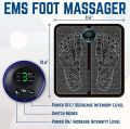Best Rechargeable Electric EMS Body Massager Mat /Pad | EMS Foot Massager Mat | Portable Folding Feet Massage Pad with Electric Muscle Stimulation | SJR Collections. 