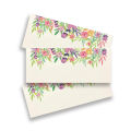 PaperCuts Colorful Flower  -  Money Envelopes Note Size Pack Of 10 - Perfect For Eid , Ramadan and Weddings. 