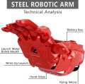 Rechargeable Iron Man Gel Blaster Hand Launcher - Ultimate Blaster Gun with Soft Rubber Bullets for Safe, Fun Shooting Toy. 