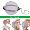 (Pack of 1) Elegant Ball Infuser (Perfect Tea Strainer, Tea Filter, Tea Maker, Tea Ball, Stainless Steel) Tea Strainer. 