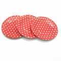 Red Polka Dots Theme Party Decorations Disposable Dot Paper Plates Cups Napkins Tablecloths Banners Baby Shower Party Supplies. 
