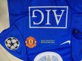 ronaldo manchister united  football kit for kid blue 5 to 13 year. 