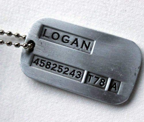 【S Elvey Trend Store】New male Kpop X-Men necklace vintage-X dog pendant