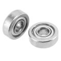50Pcs Miniature Sealed Metal Shielded Metric Radial Ball Bearing Model: 604 ZZ 4X12X4MM. 