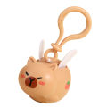 SF Cartoon Fly Capybara Key Ring Creative keychain Elastic Retractable Pull Key Chain Small Gift Small Charm. 