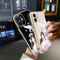 JIUMOO For OPPO A12 Case Plating Side Edge Square New Design Clear Princess Girl Phone Cases Pattern Silicone Casing Full Back Cover Camera Protect Shockproof Softcase. 