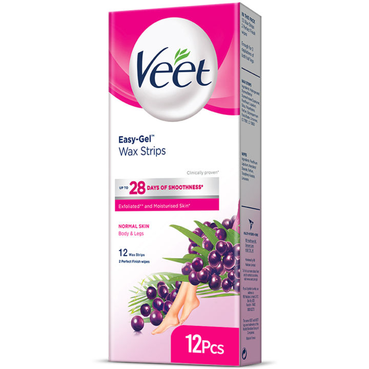 Veet Body Wax Strips Normal 12 Pieces
