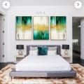 Glitter Glam Abstract Painting | Handmade Painting Ready to hang. 