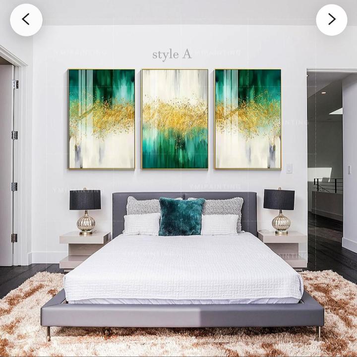 Glitter Glam Abstract Painting | Handmade Painting Ready to hang